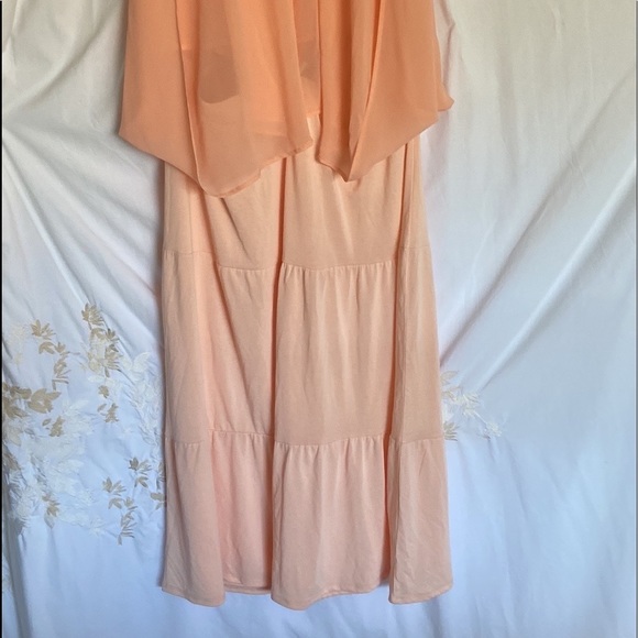 Nwot CROSBY Sz-XL MaxiSkirt,Light🍑Pink Color/Fabric-Soft,/Flowing/Comfortable - Picture 4 of 12